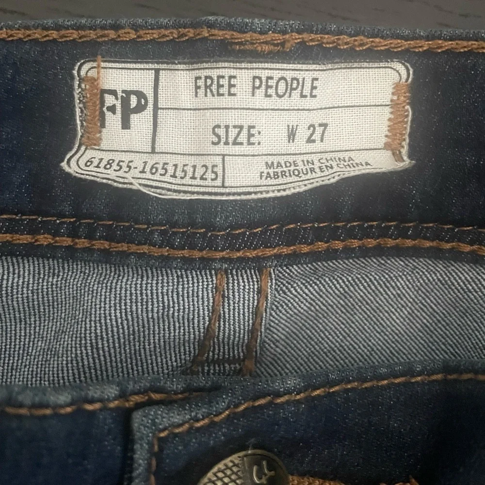 Free People Dark Denim Skinny Jeans